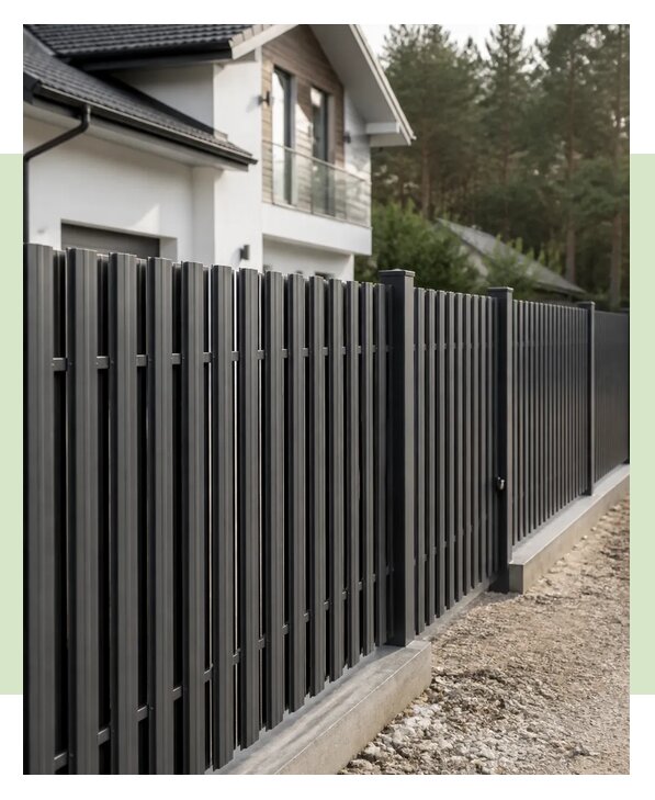 Вертикальный забор из евроштакетника в Горячем Ключе по цене от 3617 р. | ЗаборЭксеперт-Грч